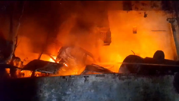 Fire broke out in Gwalior Madhauganj police station