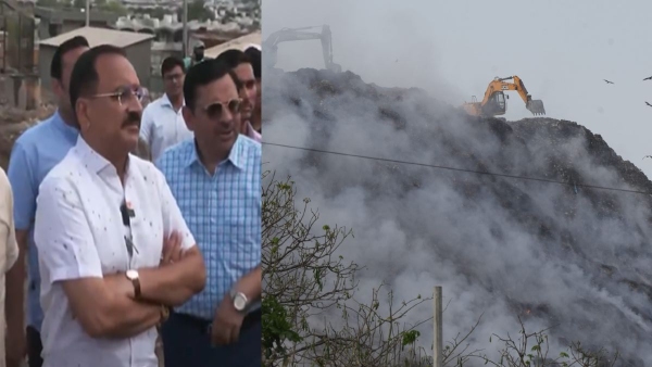 Ghazipur Landfill Site Fire