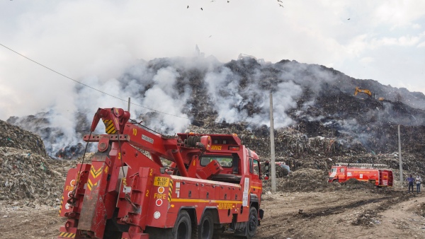 Ghazipur landfill site fire Ghazipur landfill site fire