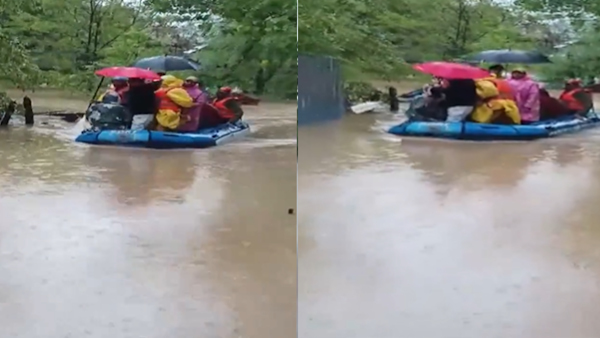 Heavy rain in Jammu and Kashmir Heavy rain in Jammu and Kashmir