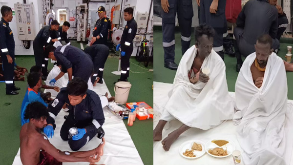 ICGS Veera rescue Boat Durga Bhawani fire