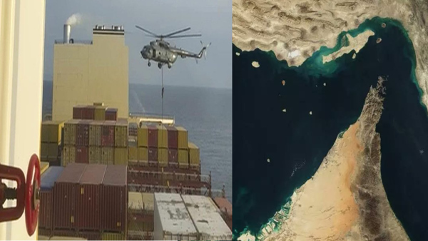 Iran captured a cargo ship coming to India Iran captured a cargo ship coming to India