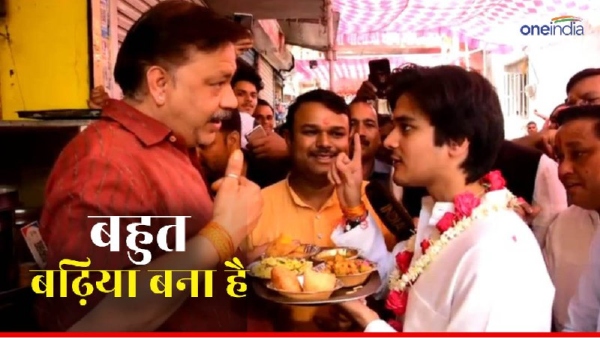 Mahaaryaman started eating Poha Jalebi