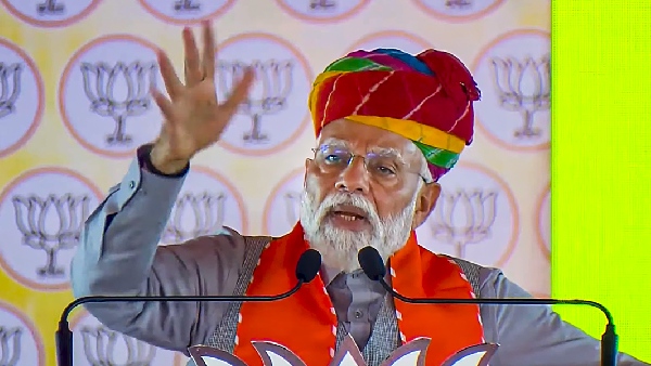 PM Narendra Modi hits back Congress