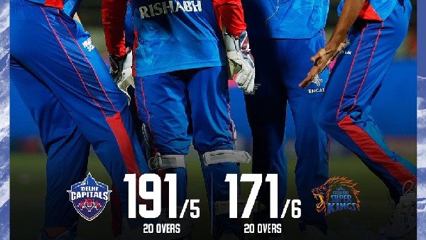 DC 191 5 VS CSK 171 6