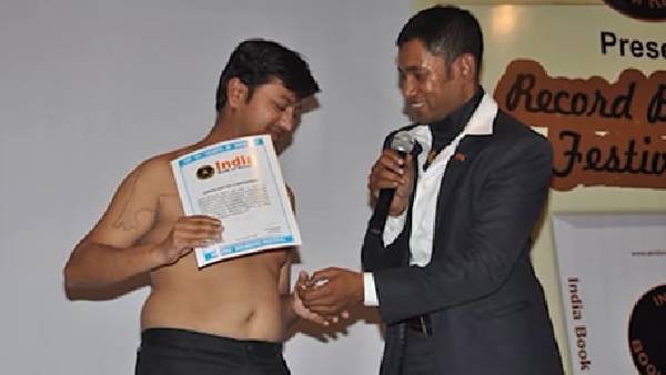 amit singhl body on indian map