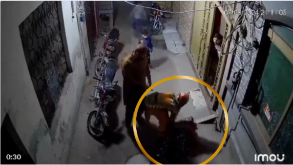 pakistani woman thrown out of window