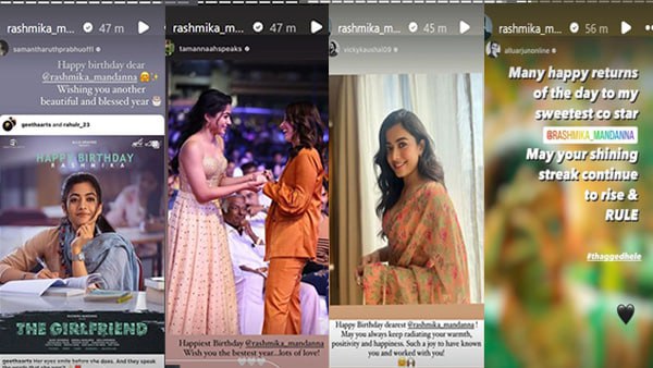 RASHMIKA WISHES BIRTHDAY FEW ACTORS