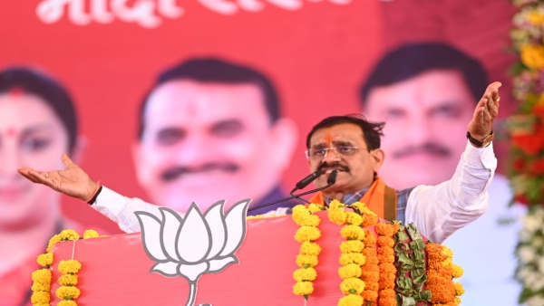 CM Mohan Yadav targets Congress regarding Bundelkhand in Panna of Khajuraho Lok Sabha seat CM Mohan Yadav targets Congress regarding Bundelkhand in Panna of Khajuraho Lok Sabha seat