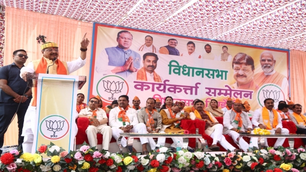 Kailash Vijayvargiya gave victory mantra to workers to make Fagan Singh Kulaste win election