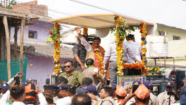 Mohan Yadav s road show in Damua Junnardev Chandametta of Parasia in Chhindwara district