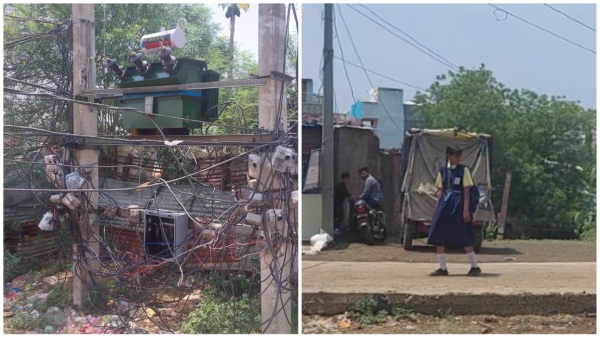 Arbitrariness of Sukhasevnia power house meters installed in open on DP residents of Krishna Dham Colony upset Arbitrariness of Sukhasevnia power house meters installed in open on DP residents of Krishna Dham Colony upset