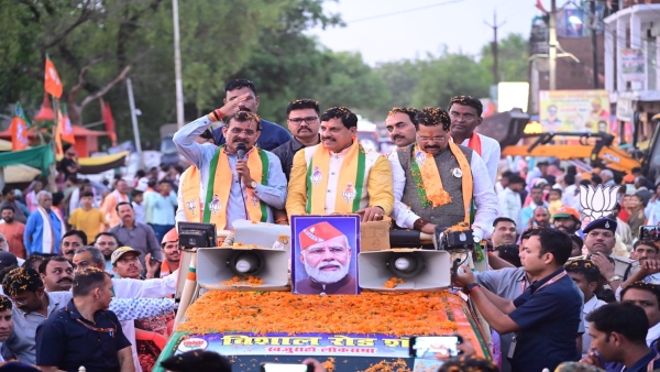 CM Mohan Yadav participated in the nomination rally and road show of Sagar Bhind Lok Sabha candidates