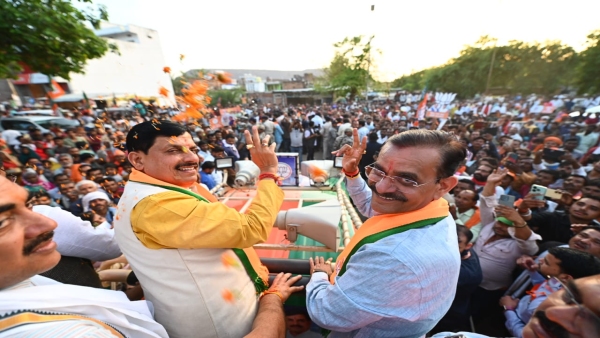 CM Mohan Yadav participated in the nomination rally and road show of Sagar Bhind Lok Sabha candidates