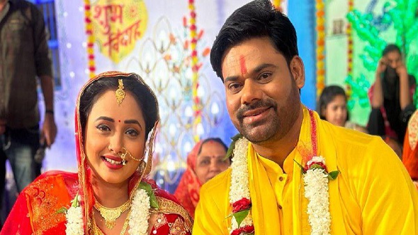 Picture of Dev and Rani wedding sequence from the set of Bhojpuri Movie Didi No 1 viral News