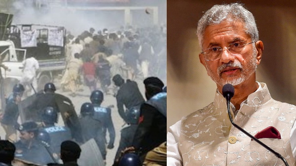 S Jaishankar on pok protest