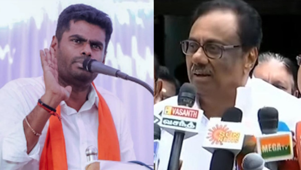 K Annamalai and MLA EVKS Elangovan