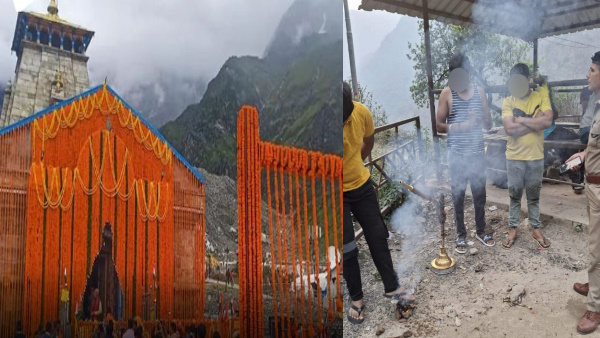 kedarnath yatra Police caught three youths Haryana smoking hookah taught lesson Operation Maryada