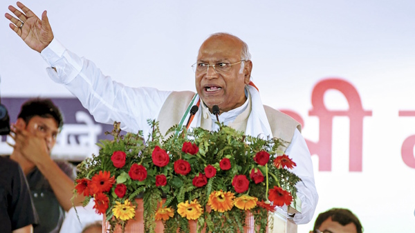 Mallikarjun Kharge targets BJP
