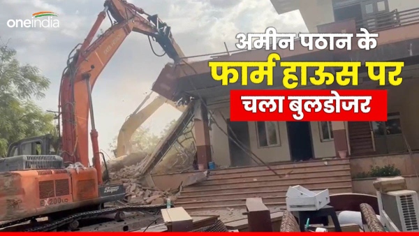 cm-bhajan-lals-bulldozer-runs-on-the-farm-house-of-former-rca-vice-president-amin-pathan-in-kota cm-bhajan-lals-bulldozer-runs-on-the-farm-house-of-former-rca-vice-president-amin-pathan-in-kota