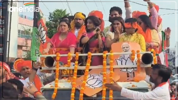 azamgarh-lok-sabha-election-2024-actress-actor-and-leader-participated-in-nirahuas-road-show
