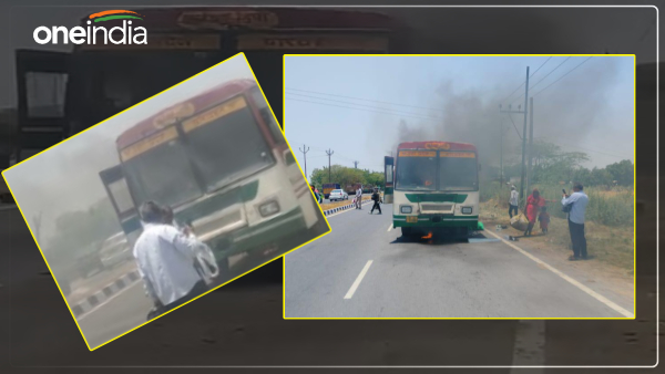 up-news-bus-burnt-due-to-short-circuit-in-scorching-heat-passengers-saved-their-lives-by-jumping up-news-bus-burnt-due-to-short-circuit-in-scorching-heat-passengers-saved-their-lives-by-jumping