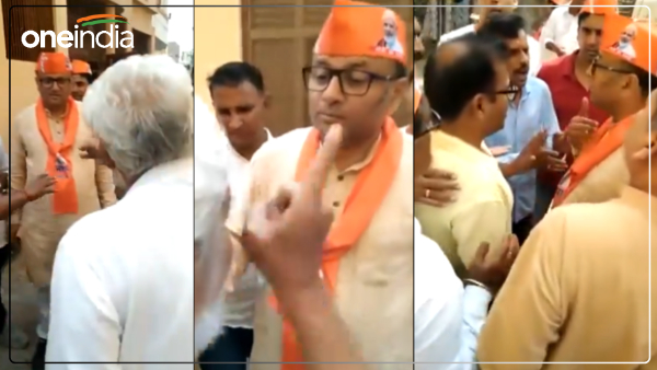 people-surrounded-the-bjp-mla-who-came-to-campaign-for-pm-modi-in-varanasi-raised-slogans-to-go-bac