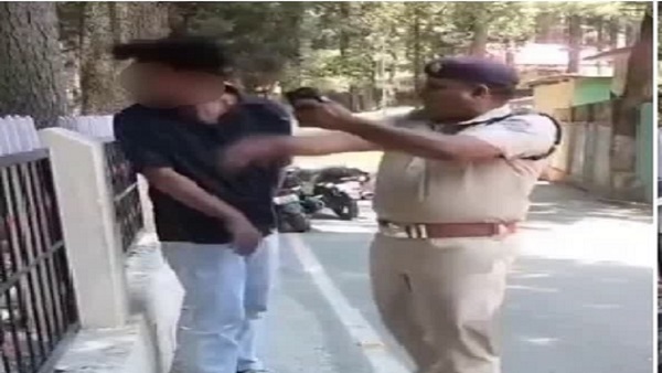 Police officer slapped student SSP took major action as soon as it went viral on social media