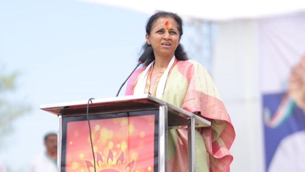 Supriya Sule askes CCTV camera EVM room