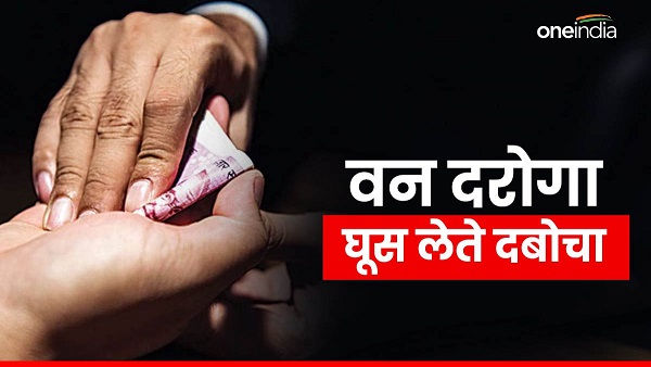Vigilance Forest Inspector caught taking bribe Rs 15 thousand from an economically backward person