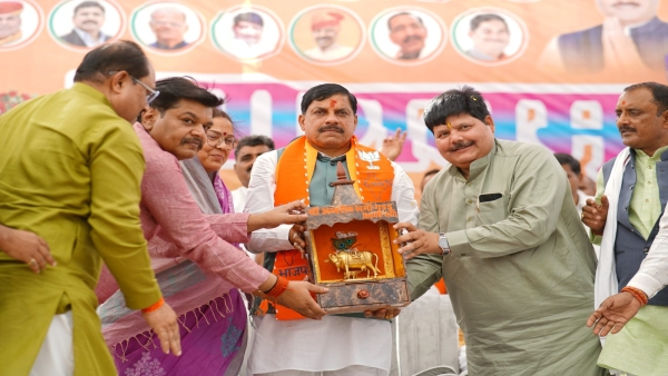 Mohan Yadav addressed public meetings for BJP candidates in Sagar Bhind and Gwalior Lok Sabha