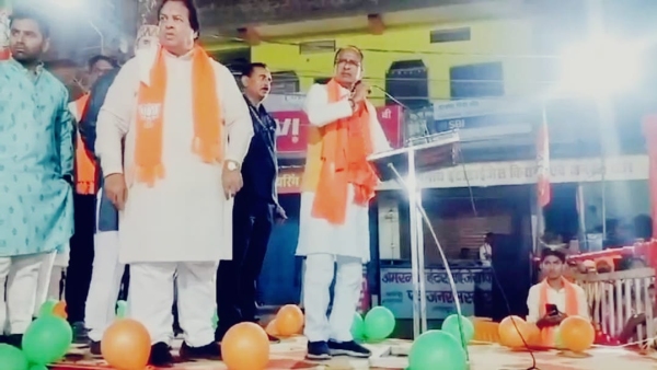 Surendra Patwa threatened Mandideep police station incharge Mahendra Singh Thakur Congress complained