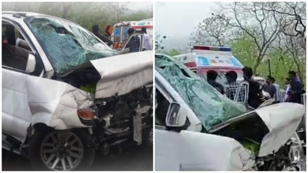 Accident at Bhairav Valley in Salkanpur Dham Pandey family had gone from Bhopal to get tonsure Accident at Bhairav Valley in Salkanpur Dham Pandey family had gone from Bhopal to get tonsure