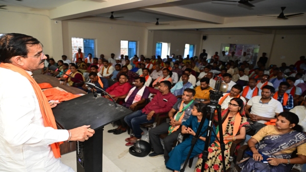 Vishnudutt Sharma addressed BJP workers in Jharkhand Godda Lok Sabha