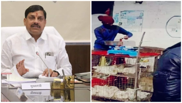 Mohan Yadav government s action against shopkeepers selling meat fish illegally fine imposed