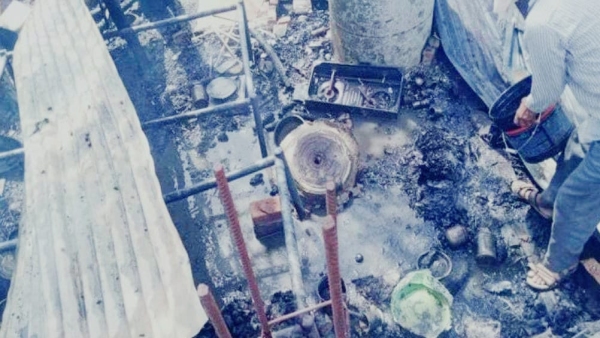 A family burnt alive due to fire in the house in Tigru village of Datia 3 including husband and wife died