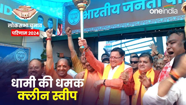 Uttarakhand lok sabha chunav result BJP clean sweep mission hat-trick completedwinning all five seats