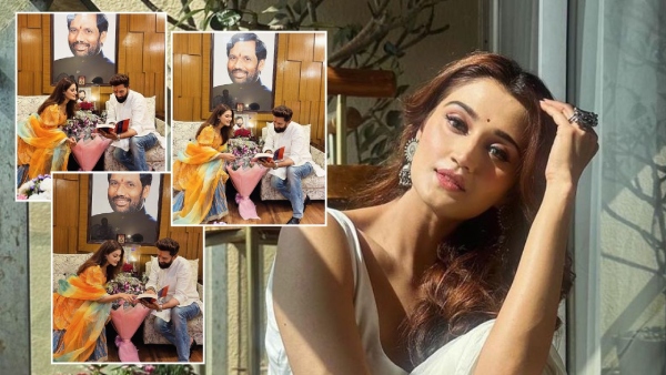 Arushi Nishank with Chirag Paswan Arushi Nishank with Chirag Paswan