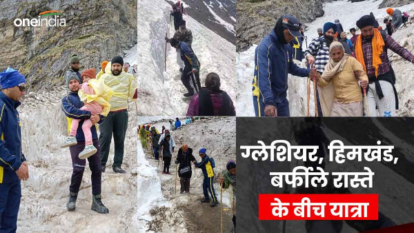Shri Hemkund Sahib Challenging journey between glaciers icebergs icy roads SDRF soldiers