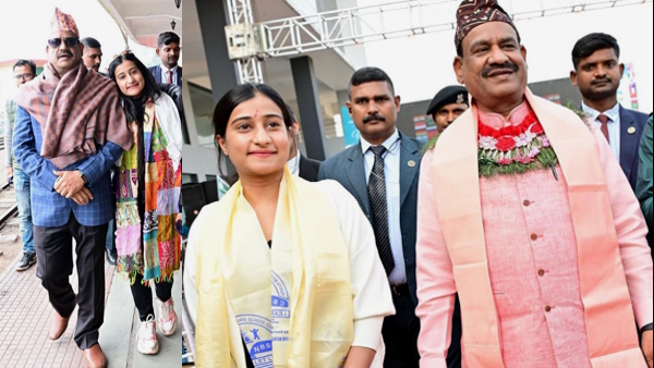 Om Birla with Daughter Anjali Birla Om Birla with Daughter Anjali Birla