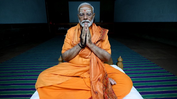 PM Modi Meditation Vivekananda Rock Memorial