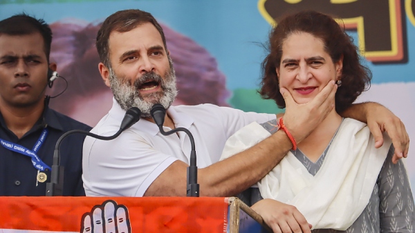 Rahul Gandhi and Priyanka