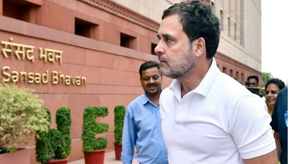 Rahul Gandhi in parliament