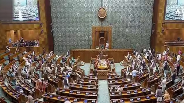 Rahul Gandhi in Parliament during PM oath taking