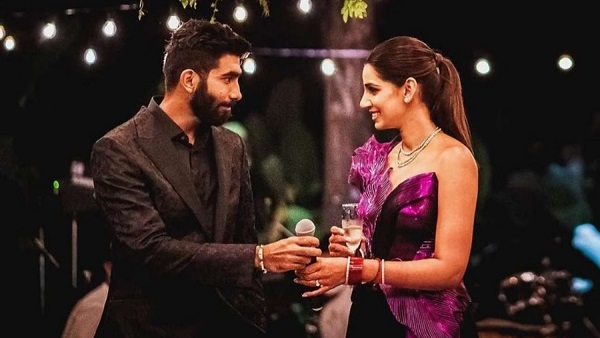 sanjana and Jasprit Bumrah