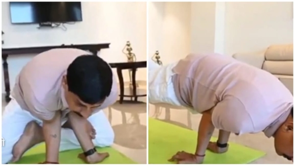 CM Mohan Yadav did yoga before Yoga Day video released while doing yoga in Delhi