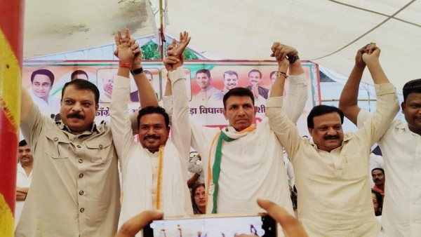 Dhiren Shah and a dummy candidate from Congress in Chhindwara Amarwara assembly by-election