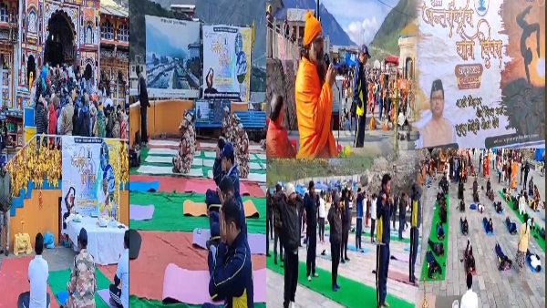 International Yoga Day 2024 flow Yoga flowed char Dham Badrinath Kedarnath everyone common special became yogis