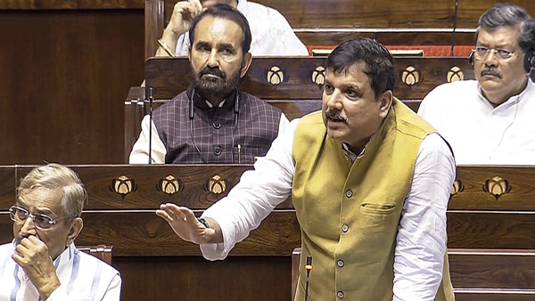 AAP MP Sanjay Singh targets BJP