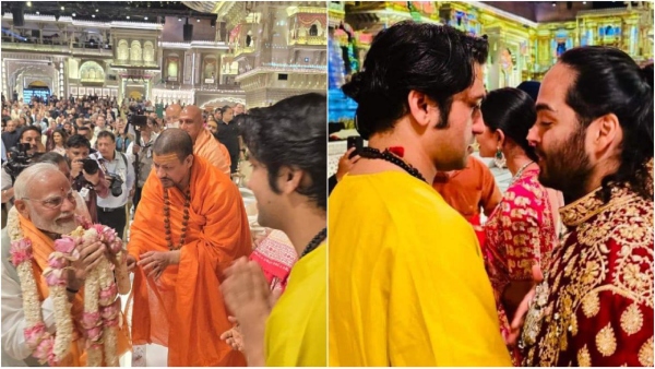 Anant Ambani Radhika wedding Dheerendra Shastri